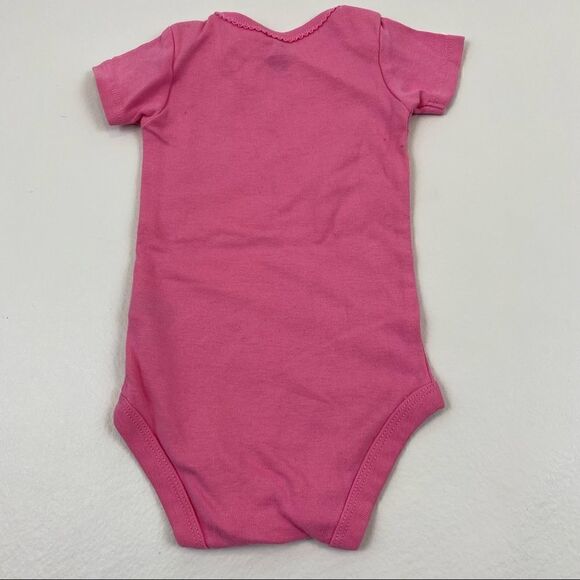 Pink and Brown Carter's snap crotch short sleeve onesie Girl 3 months bundle - Picture 11 of 13